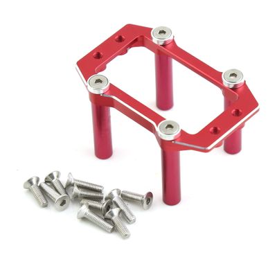 Servo Mount Set Aluminum ARA320574 for Arrma Kraton 6S Typhon 6S Outcast 6S Notorious Mojave Talion Fireteam Upgrade Parts (Red)