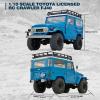 BEEZRC FMS 1/10 RC Crawler FJ40 Toyota Licensed RS 4WD 2.4G Model Rc Car Hobby 4x4 RC Rock Crawler Offroad RC Truck Remote Control Car with Transmitter for Adults (Blue) FMS11035RSBU view 2
