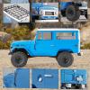 BEEZRC FMS 1/10 RC Crawler FJ40 Toyota Licensed RS 4WD 2.4G Model Rc Car Hobby 4x4 RC Rock Crawler Offroad RC Truck Remote Control Car with Transmitter for Adults (Blue) FMS11035RSBU view 3