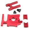 Aluminium Sliding Motor Mount and Motor Mount Plate Center Diff Mount for Arrma Kraton 6S Typhon 6S Outcast 6S Felony Talion Mojave Upgrade Parts (Red) view 1