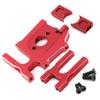 Aluminium Sliding Motor Mount and Motor Mount Plate Center Diff Mount for Arrma Kraton 6S Typhon 6S Outcast 6S Felony Talion Mojave Upgrade Parts (Red) view 3