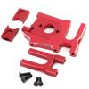 Aluminium Sliding Motor Mount and Motor Mount Plate Center Diff Mount for Arrma Kraton 6S Typhon 6S Outcast 6S Felony Talion Mojave Upgrade Parts (Red) view 4