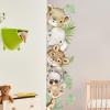 55.12 x 15.75 InchWatercolor Jungle Animal Wall Decals Tiger Elephant Zebra Giraffe Hippo Forest Wall Stickers Removable Peel and Stick Stickers for Baby Nursery Playroom Bedroom Classroom view 3