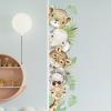 55.12 x 15.75 InchWatercolor Jungle Animal Wall Decals Tiger Elephant Zebra Giraffe Hippo Forest Wall Stickers Removable Peel and Stick Stickers for Baby Nursery Playroom Bedroom Classroom view 4