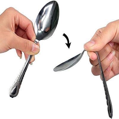 Curved Spoon Heart Magic Street Close-up Magic Props Magician Accessories Spoon Effect Magic Magic(Spoon)