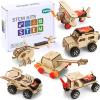16 in 1 STEM Kits for Kids Ages 10-12, DIY Stem Craft Projects, Kids Wood Building Toys, Wooden 3D Puzzles Model Kit for Boys to Build,Educational Science Set for Age 8 9 10 11 12 Year view 2