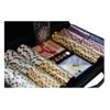 THUNDERBAY 13.5 Gram 300 Clay Composite Poker Chips Set with Aluminum Case, Two Decks of Playing Cards, One Metal Dealer Button&5 Dices for Poker, Texas Hold'em, Blackjack, Casino Games at Home view 3