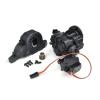 JOYSOG Metal 2 Speed Transmission Gearbox with Internal Gears Set for Traxxas 1/10 TRX-4 TRX-6 RC Crawler Car Upgrade Parts(Black) view 1