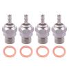 CrazyHobby N4#4 NO.4 Glow Plug 70117 Medium Hot Spark Nitro Engine Parts for Traxxas HPI HSP Kyosho Redcat 1/8 1/10 RC Car Truck Buggy Replace OS 8 (4PCS) view 4