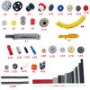 496 Pcs Technical Parts Building Blocks Gears Axle Pin Connector Compatible with Major Brand Toy Technical Cam Worm Cogs Gears Steering Parts Differential Engine Kit MOC Pieces for Replacement view 2