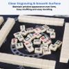 AzulHome Mahjong Game Set, Complete Traditional Mahjong Game, X-Large 144 Numbered Melamine Tiles with 2 Dices, One Storage Bag (Light Green) view 4