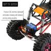 hopsupRC 100mm Front Rear Shocks Absorber Damper Upgrades for 1/10 RC Hobby Cars,4PCS 7075 Aluminum Full Metal RC Shocks Absorber,Red view 3