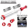 hopsupRC 100mm Front Rear Shocks Absorber Damper Upgrades for 1/10 RC Hobby Cars,4PCS 7075 Aluminum Full Metal RC Shocks Absorber,Red view 4