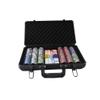 THUNDERBAY 14 Gram 300 Count Poker Set, 14G Clay Composite Chips with Aluminum Case, Two Decks of Playing Cards, Full Set of Buttons&5 Dices for Poker, Texas Hold'em, Blackjack, Casino Games at Home view 2