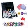 THUNDERBAY 500 Clay Composite Poker Chips Set with Aluminum Case, Two Decks of Playing Cards, Dealer and Blind Button&5 Dices for Poker, Texas Hold'em, Blackjack, Casino Games at Home view 4