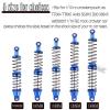 hopsupRC 100mm Front Rear Shocks Absorber Damper Upgrades for 1/10 RC Hobby Cars,4PCS 7075 Aluminum Full Metal RC Shocks Absorber,Navy Blue view 2