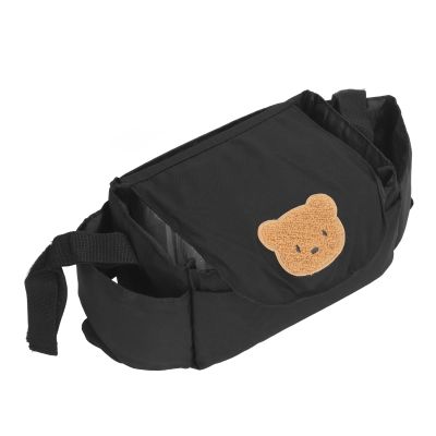 Stroller Bag with Large Storage Space Portable Organizer for Diapers Phones Toys Cup Holder Accessory
