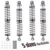 hopsupRC 120mm 7075 Front Rear Shocks Absorber Damper Upgrades for 1/10 RC Hobby Cars,4PCS Aluminum Full Metal RC Shocks Absorber,Titanium view 1