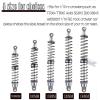 hopsupRC 120mm 7075 Front Rear Shocks Absorber Damper Upgrades for 1/10 RC Hobby Cars,4PCS Aluminum Full Metal RC Shocks Absorber,Titanium view 2