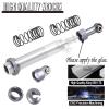 hopsupRC 120mm 7075 Front Rear Shocks Absorber Damper Upgrades for 1/10 RC Hobby Cars,4PCS Aluminum Full Metal RC Shocks Absorber,Titanium view 4
