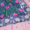 Aashita Creations Toddler Hand Work Kantha Cotton Baby Quilt, Bedspread Throw Floral Printed Baby Quilt_1127 view 3