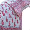 Aashita Creations Toddler Hand Work Kantha Cotton Baby Quilt, Bedspread Throw Floral Printed Baby Quilt_1023 view 1