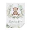 Personalized Baby Blankets for Boys with Name Custom Baby Blankets Baby Blanket with Name for Boys Best Gift for Baby,Newborn Plush Flannel Lovely Teddy Bear for Children/Kids Small Quilt - 40x50 Inch view 1