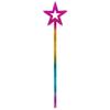 MYUBWTF Ridescence 13 Inches Star Wand Elf baton, Angel Star Magic Wand, Silver Fairy Princess Plating, Silver Stars Stick for Girl's Princess Costume Girl's elf costume view 1
