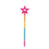 MYUBWTF Ridescence 13 Inches Star Wand Elf baton, Angel Star Magic Wand, Silver Fairy Princess Plating, Silver Stars Stick for Girl's Princess Costume Girl's elf costume view 4