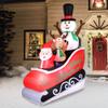 Occasions AIRFLOWZ Inflatable Santa Sleigh Ride 8FT, 8 ft Tall, Red view 2