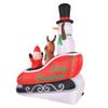Occasions AIRFLOWZ Inflatable Santa Sleigh Ride 8FT, 8 ft Tall, Red view 3