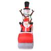 Occasions AIRFLOWZ Inflatable Santa Sleigh Ride 8FT, 8 ft Tall, Red view 4