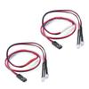 2Pcs 2 LEDs RC Car Light Headlights Taillight Kit Accessories for SCX10 D90 TRX4 SCX10 Truck Tank Crawler(2 Red +2 White) view 1
