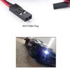 2Pcs 2 LEDs RC Car Light Headlights Taillight Kit Accessories for SCX10 D90 TRX4 SCX10 Truck Tank Crawler(2 Red +2 White) view 3
