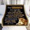 CenturyTee Personalized to My Goddaughter Blanket from Godmother This Old Lion Love You Goddaughter Birthday Graduation Christmas Customized Bed Fleece Blanket (30 x 40 in Baby Size) view 2
