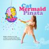 Cat Mermaid Pinata (16 x 13 x 4 inches), Perfect for Birthday Parties, Kids Carnivals, Cat Birthday Party, Kitty Party Supplies, Mermaid Party, Childrens Parties view 3