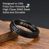King Ring 6mm Spinner Hammered Ring  Stress Relief Fidget Ring for Men & Women K39V2  Black 09 view 3