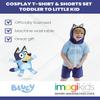 Bluey Little Boys Hooded Cosplay T-Shirt and French TerryShorts Outfit Set 7-8 view 3