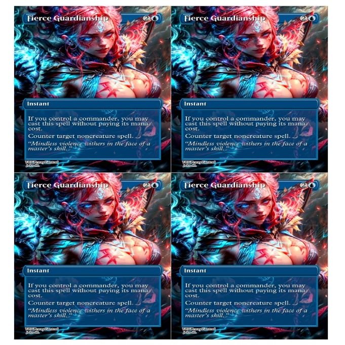 4X | Fierce Guardianship #2 | Anime | Full Art | (Foil)