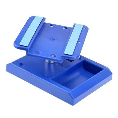 1PCS Plastic Repair Tool Work Stand for 1/12 1/10 1/8 RC Car Truck Buggy RC Crawler for Axial SCX10 for for Traxxas TRX4 Modification Accessories (Color : Blue)