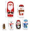 Ciieeo 6pcs Christmas Russian Matryoshka Dolls Snowmen Nesting Dolls Handmade Wooden Russian Dolls for Christmas Birthday view 2