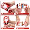 Ciieeo 6pcs Christmas Russian Matryoshka Dolls Snowmen Nesting Dolls Handmade Wooden Russian Dolls for Christmas Birthday view 3