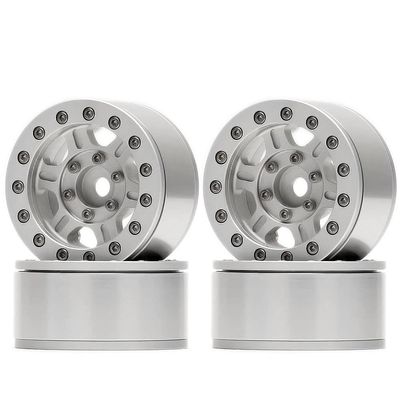 4Pc CNC Alloy 45mm 1.55" Beadlock Wheels Rim for 1/10 RC Crawler Car MN98 for Axial Yeti Wraith Off-Road TF2 for Tamiya CC01 LC70 for RC4WD Modification Accessories (Color : 5)