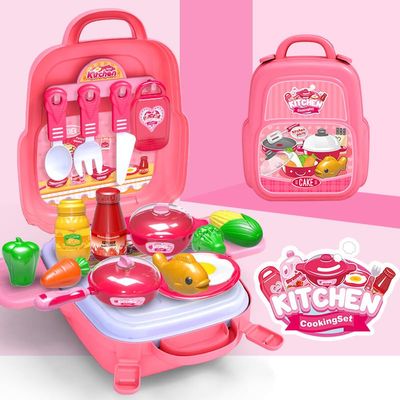Set DE Mochila para NIOS para ENTRETENIMIENTO [ Sweet Cake ] [ACCESORIES Games ] [ Fast Food ] [ Tools Games ] [ Kitchen Cooking ] [Fruit Games (Sweet Cake, SETBAG, 1, 22)