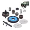 RC Transmission Gears, RC Vehicle Transmission Gears with Motor Gear RC Car Gears Accessory Fit for Axial SCX10/SCX10 II 90046 90047 RC Car view 1