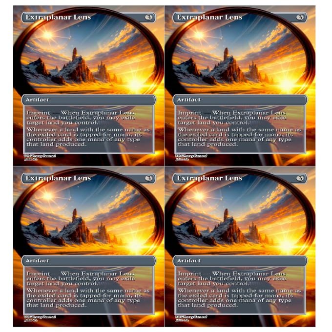 4x | Extraplanar Lens | Anime | Full Art | Foil or Non-Foil (Foil)