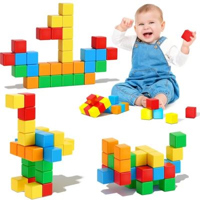 KAEILORU Magnetic Blocks for Kids Ages 3-5 4-8 Magnetic Building Blocks for Toddlers Magnet Cubes Sensory Creative Learning Toys Gift for Kids 3 4 5 6 7+Year Old Boys Girls Birthday