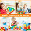 KAEILORU Magnetic Blocks for Kids Ages 3-5 4-8 Magnetic Building Blocks for Toddlers Magnet Cubes Sensory Creative Learning Toys Gift for Kids 3 4 5 6 7+Year Old Boys Girls Birthday view 4