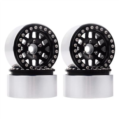 4Pcs 1.9 Aluminum Alloy Beadlock 1.9" Wheel Rim Hub for 1/10 RC Crawler for for Traxxas TRX4 for Axial SCX10&SCX10 II 90046 AX10 D90 Modification Accessories (Color : C)