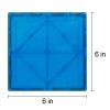 NEOFORMERS Large Magnetic Tiles Set - 6 Piece Square STEM Learning & Educational Building Kit for Kids - Perfect Construction Toy Gift view 4